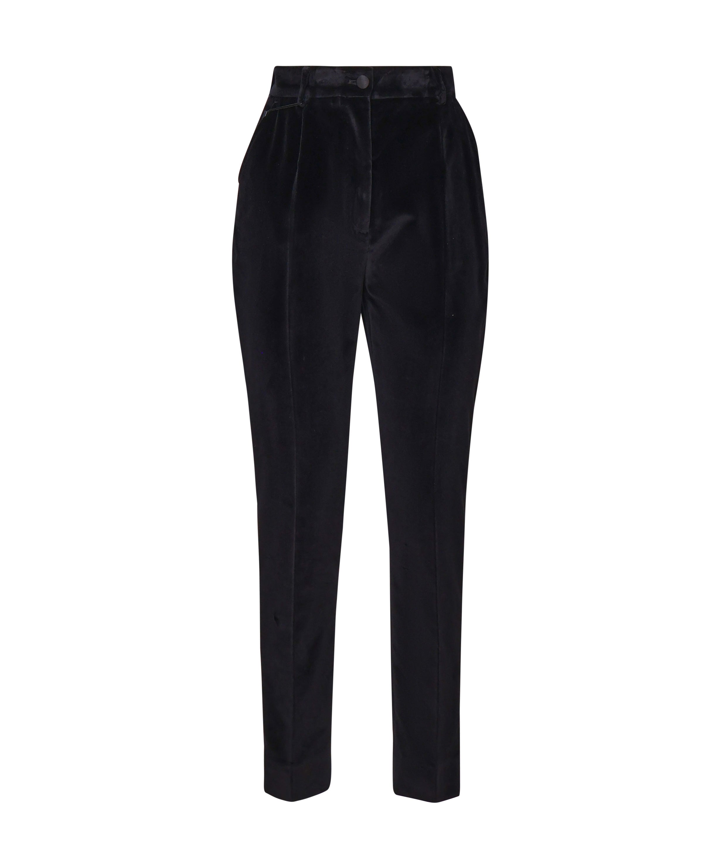 Pantaloni tuxedo sartoriali in velluto di cotone<BR/> FTC71T FUVG7N0000 DOLCE & GABBANA 