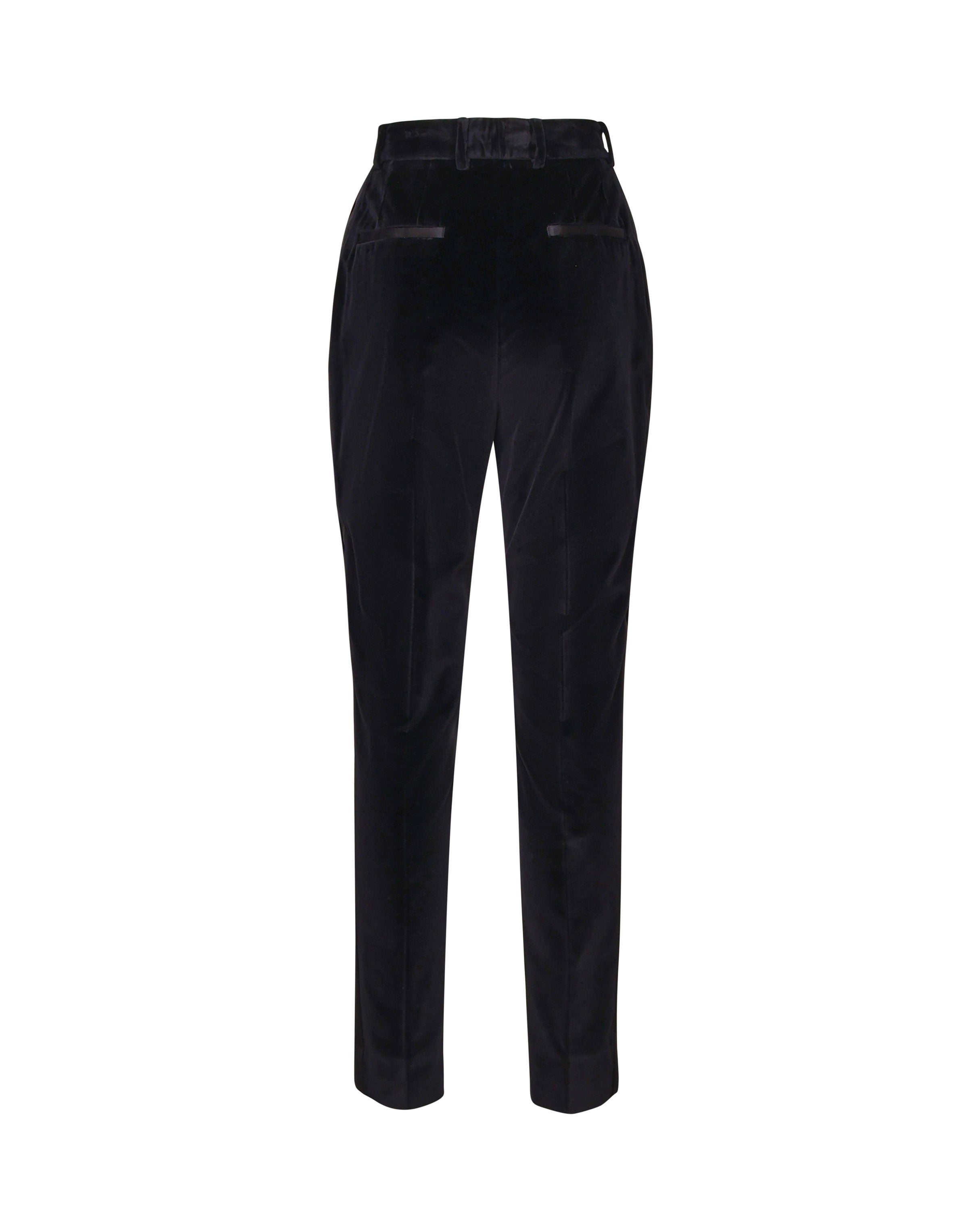 Pantaloni tuxedo sartoriali in velluto di cotone<BR/> FTC71T FUVG7N0000 DOLCE & GABBANA 