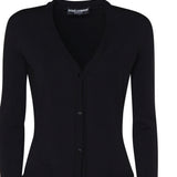 Cardigan lungo in maglia di viscosa stretch FXV29T JFMEVN0000 DOLCE & GABBANA 