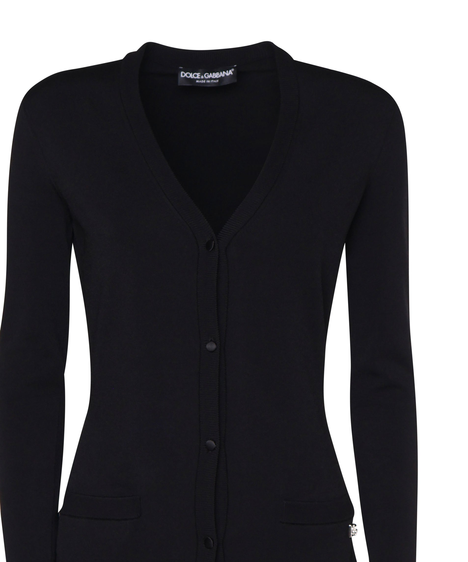 Cardigan lungo in maglia di viscosa stretch FXV29T JFMEVN0000 DOLCE & GABBANA 