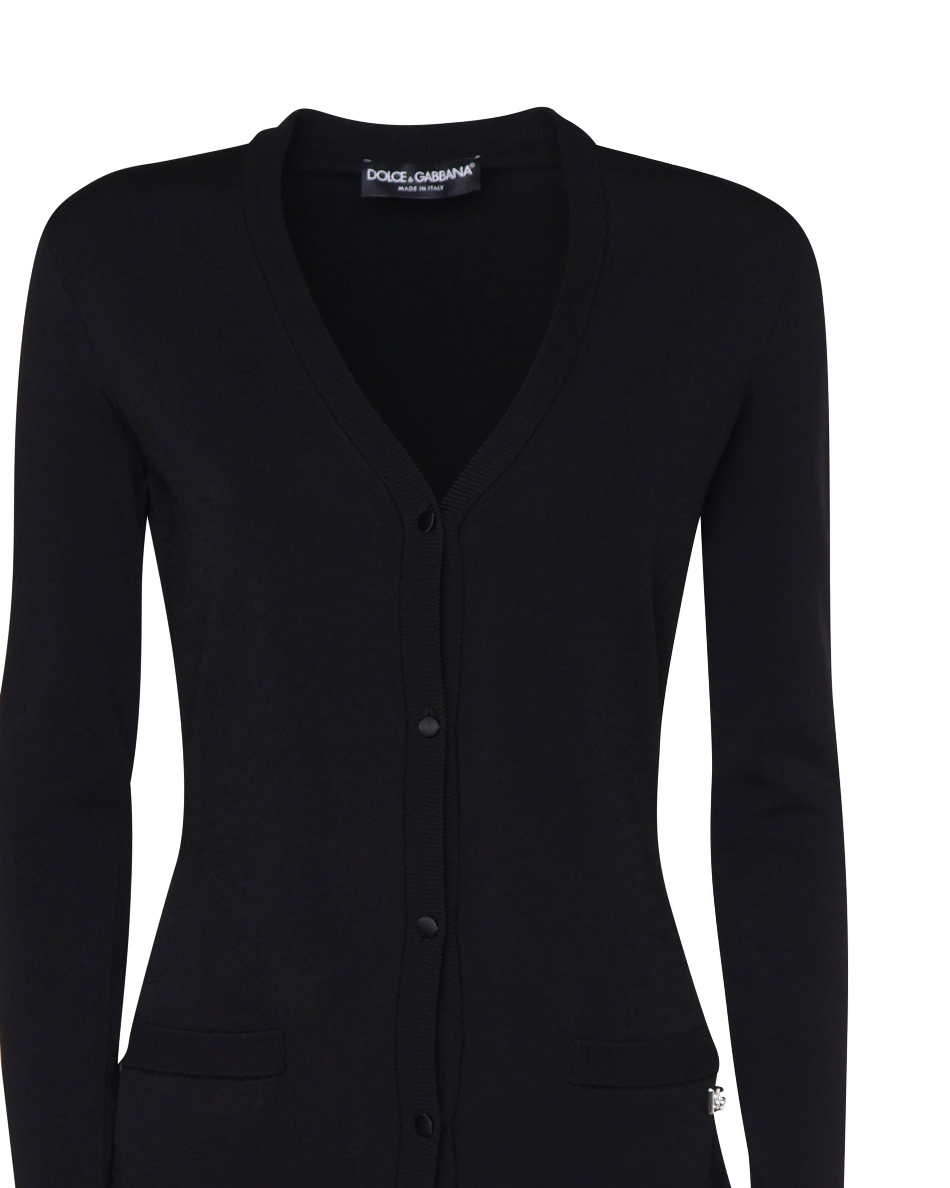 Cardigan lungo in maglia di viscosa stretch FXV29T JFMEVN0000 DOLCE & GABBANA 