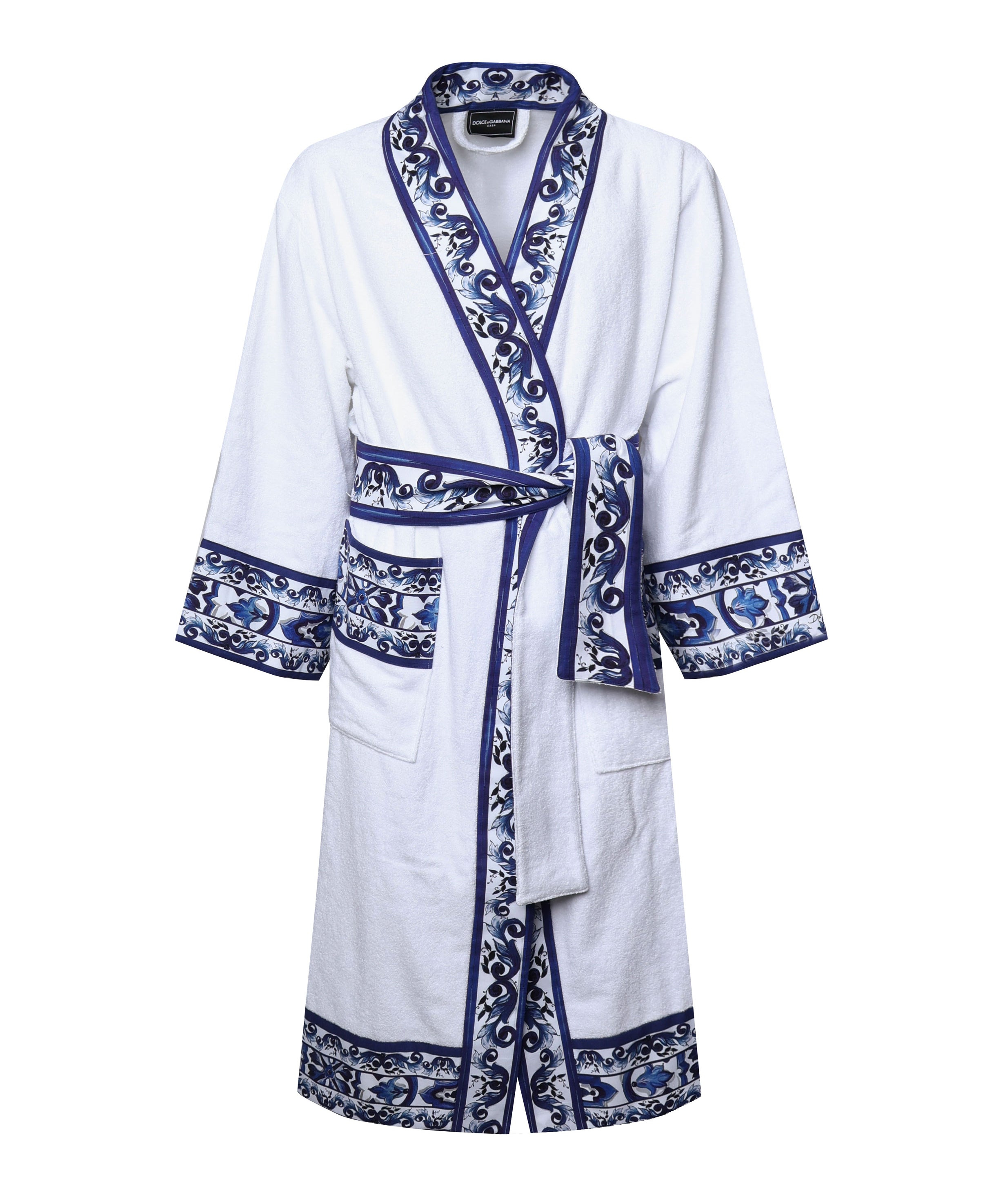 Accappatoio in cotone Maiolica TCF010 TCAGNUB024 DOLCE & GABBANA HOME 