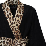 Accappatoio in cotone Leopard<BR/> TCF010 TCAGOUL002 DOLCE & GABBANA HOME 