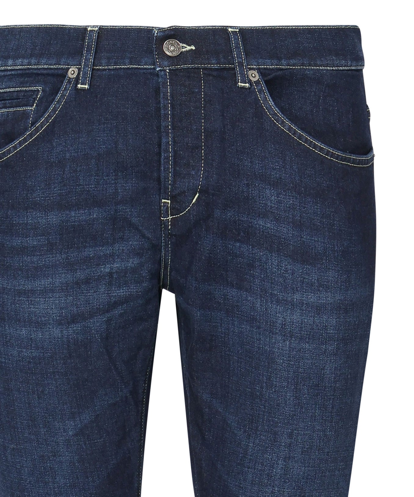 Pantaloni George skinny in cotone e lyocell<BR/> UP232 DS0345UHR2800 DONDUP 