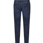 Pantaloni George skinny in cotone e lyocell<BR/> UP232 DS0345UHR2800 DONDUP 