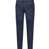 Pantaloni George skinny in cotone e lyocell<BR/> UP232 DS0345UHR2800 DONDUP 