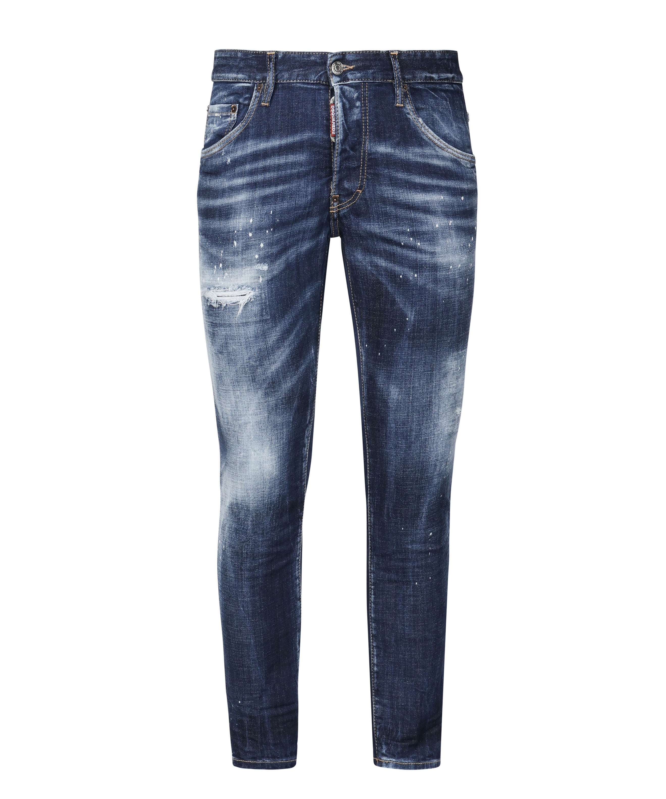 Jeans skater in denim stressed S74LB1556 S30664470 DSQUARED2 