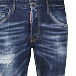 Jeans skater in denim stressed S74LB1556 S30664470 DSQUARED2 