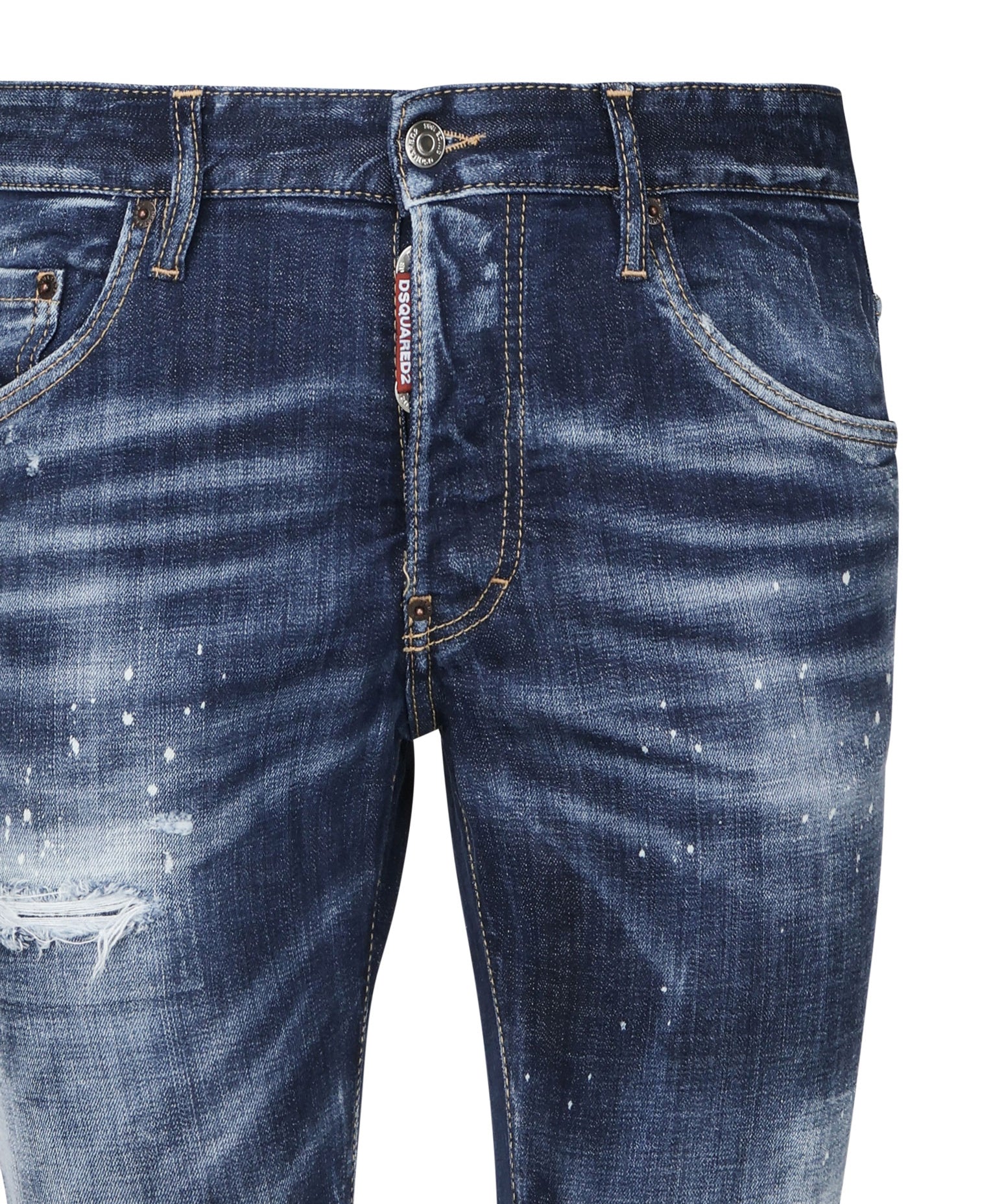 Jeans skater in denim stressed S74LB1556 S30664470 DSQUARED2 