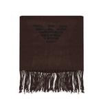 Sciarpa con frange e stampa aquila 625214 CC31800053 EMPORIO ARMANI 
