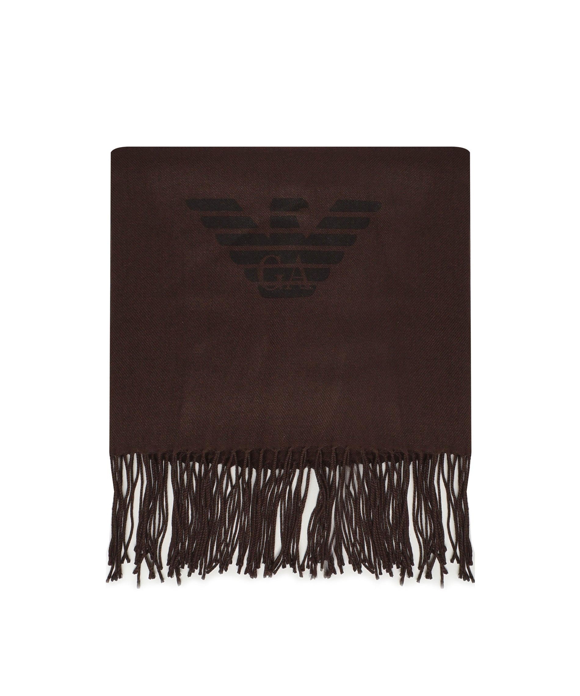 Sciarpa con frange e stampa aquila 625214 CC31800053 EMPORIO ARMANI 