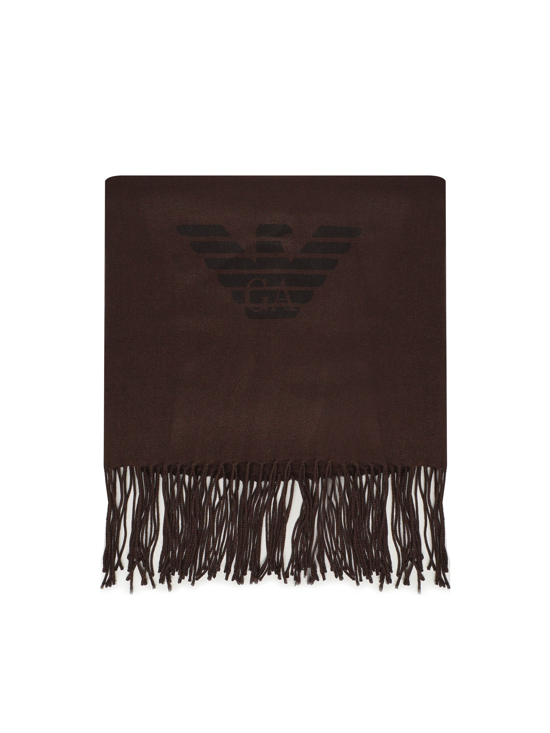 Sciarpa con frange e stampa aquila 625214 CC31800053 EMPORIO ARMANI 