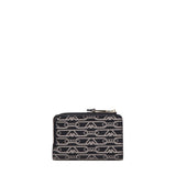 Portafoglio zip around in tessuto con logo jacquard EW000369 AF11951FC033 EMPORIO ARMANI 