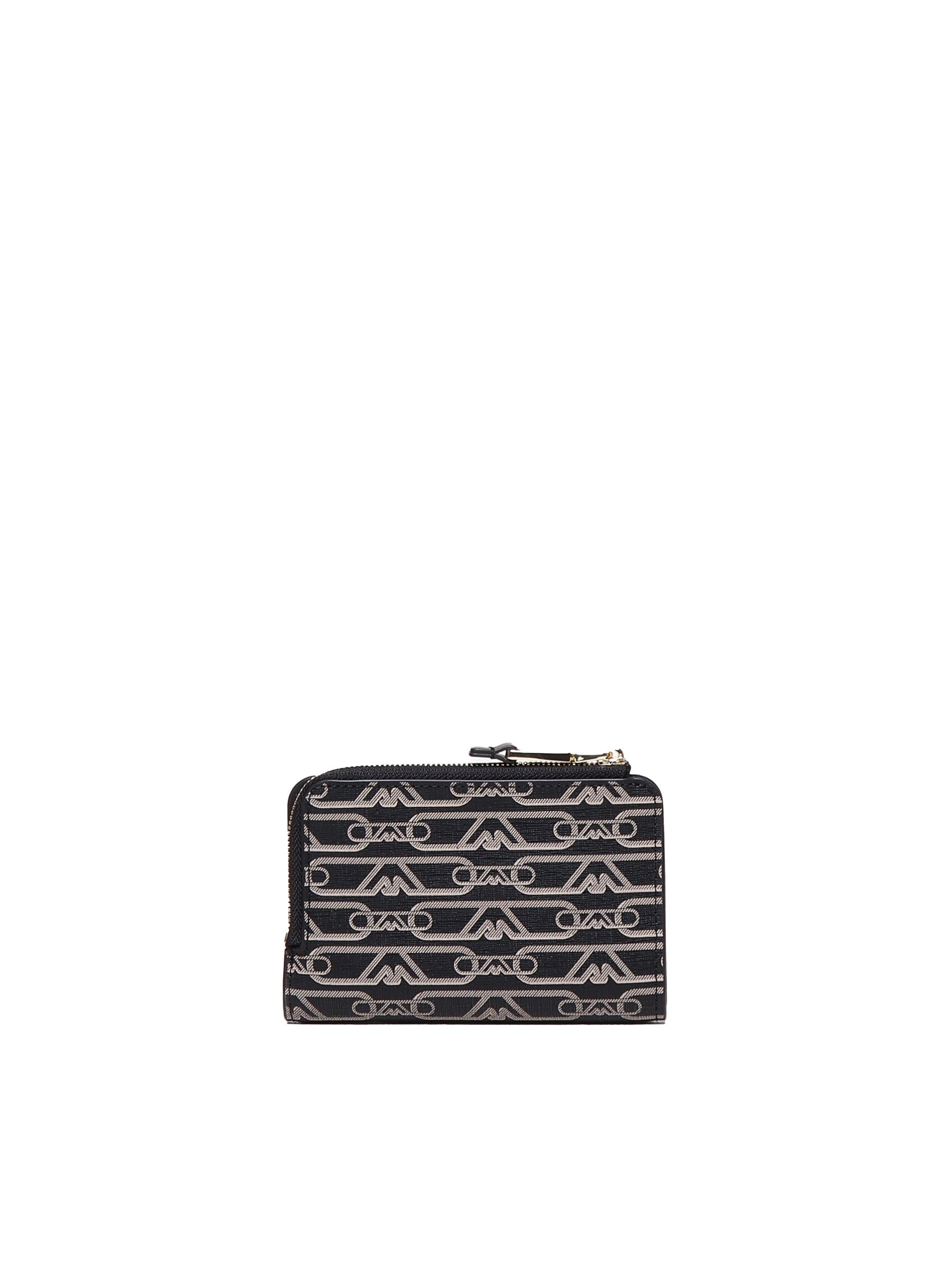 Portafoglio zip around in tessuto con logo jacquard EW000369 AF11951FC033 EMPORIO ARMANI 