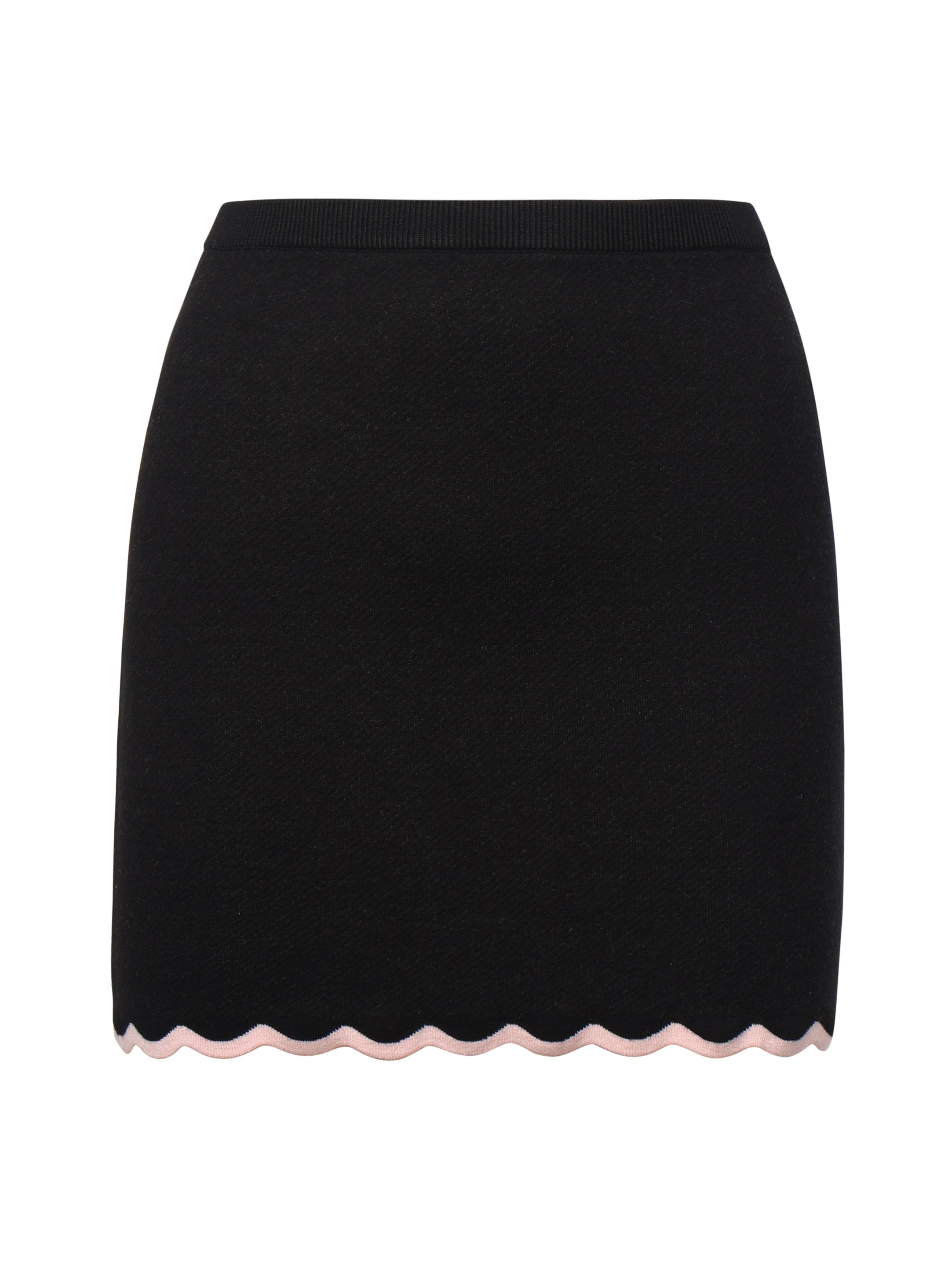 Donella Knit Mini Skirt KB0007 BLACK FOR LOVE & LEMONS 