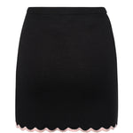 Donella Knit Mini Skirt KB0007 BLACK FOR LOVE & LEMONS 