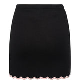 Donella Knit Mini Skirt KB0007 BLACK FOR LOVE & LEMONS 