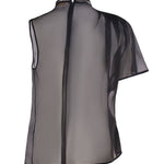 Top asimmetrico in seta 77AJM670 N0193899 GENNY 