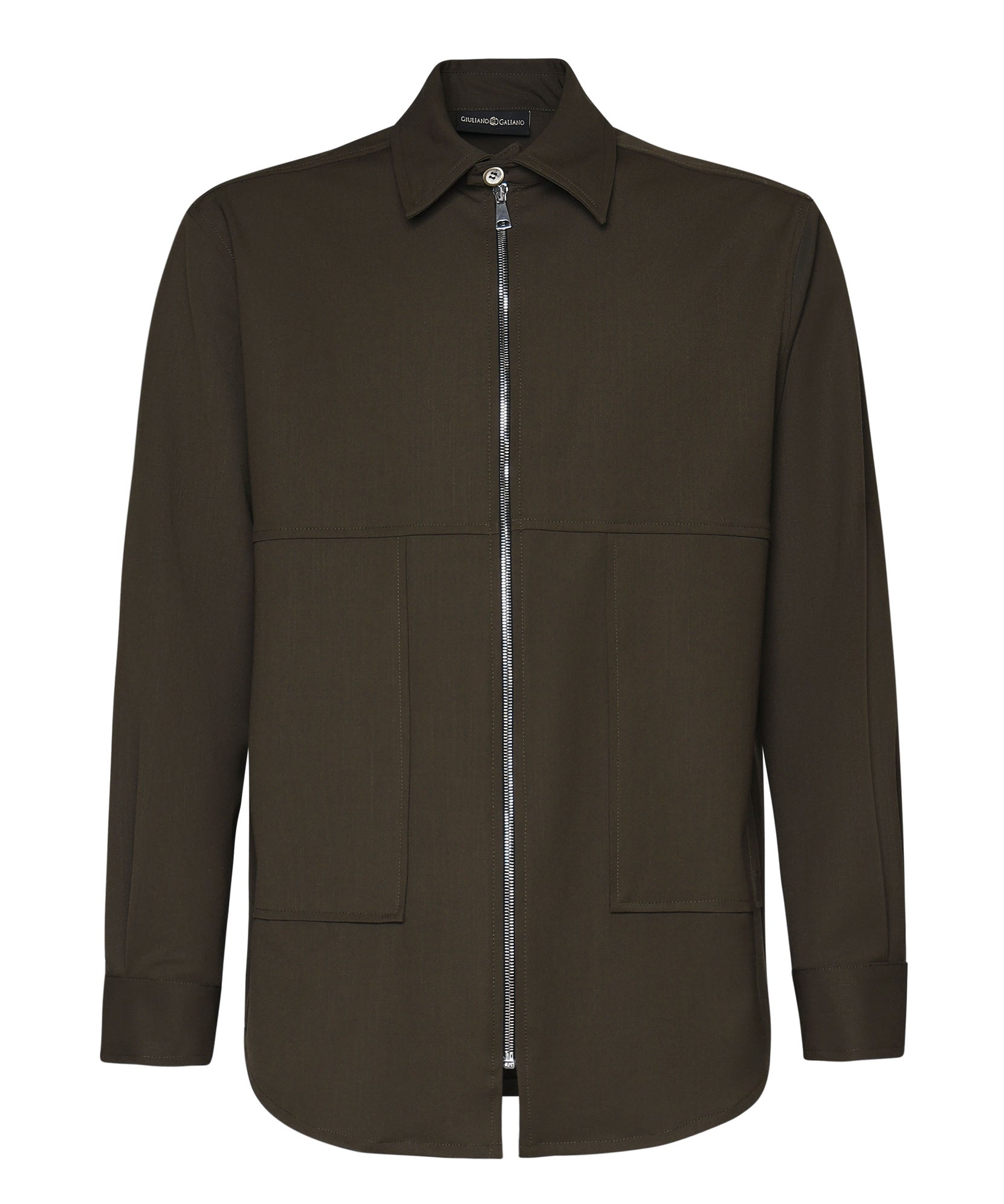 Camicia Magik con zip MAGIK VERDE GIULIANO GALIANO 