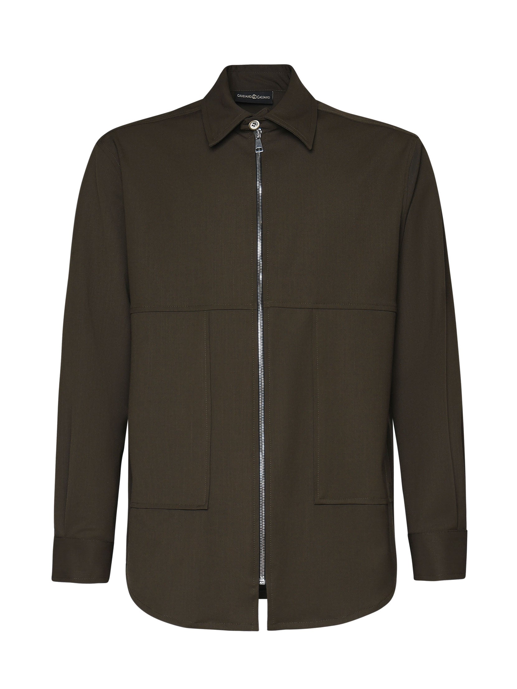 Camicia Magik con zip MAGIK VERDE GIULIANO GALIANO 
