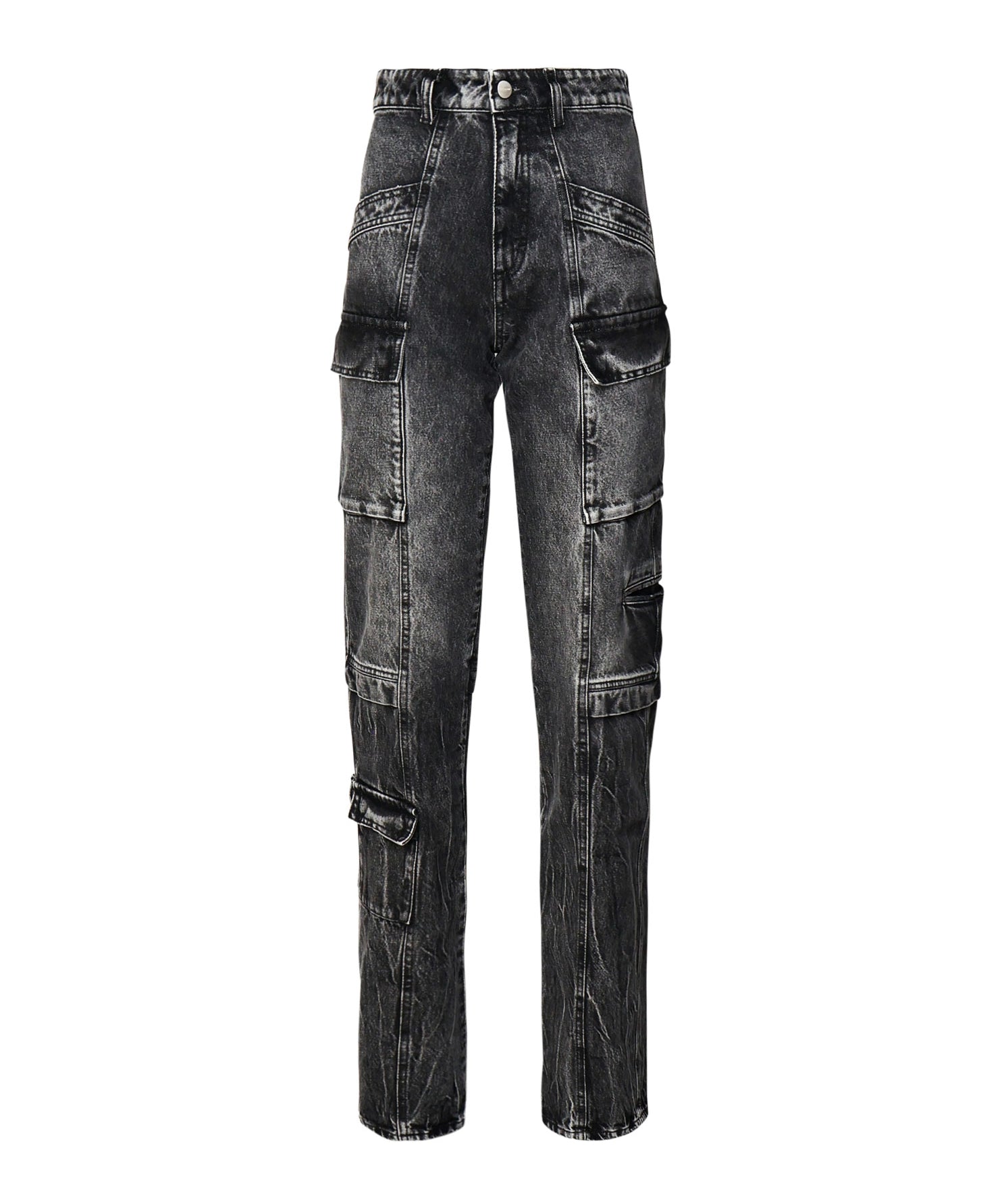 Jeans Bianca effetto aged slim fit con tasche cargo BIANCA 8019 ICON DENIM 