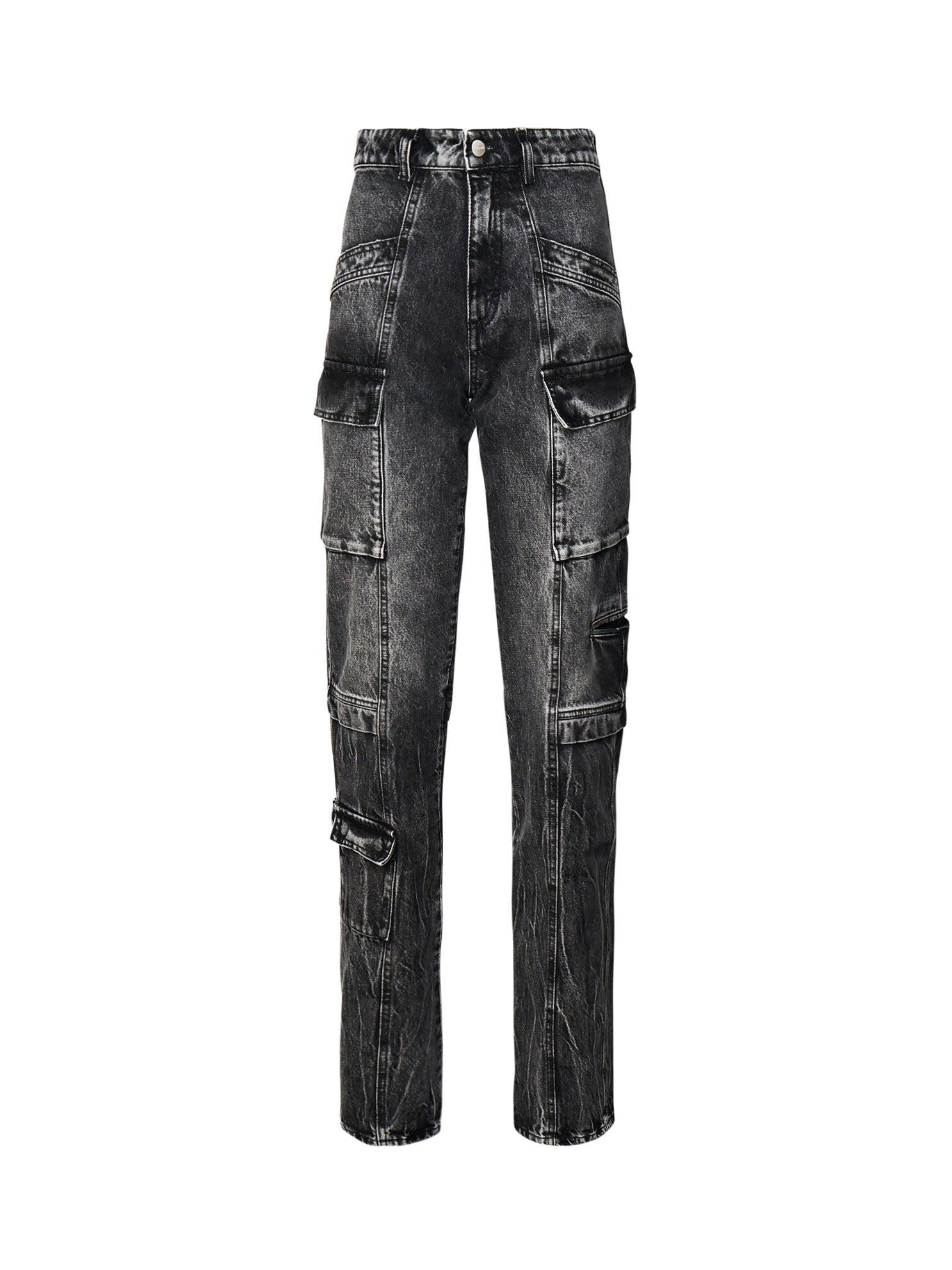 Jeans Bianca effetto aged slim fit con tasche cargo BIANCA 8019 ICON DENIM 