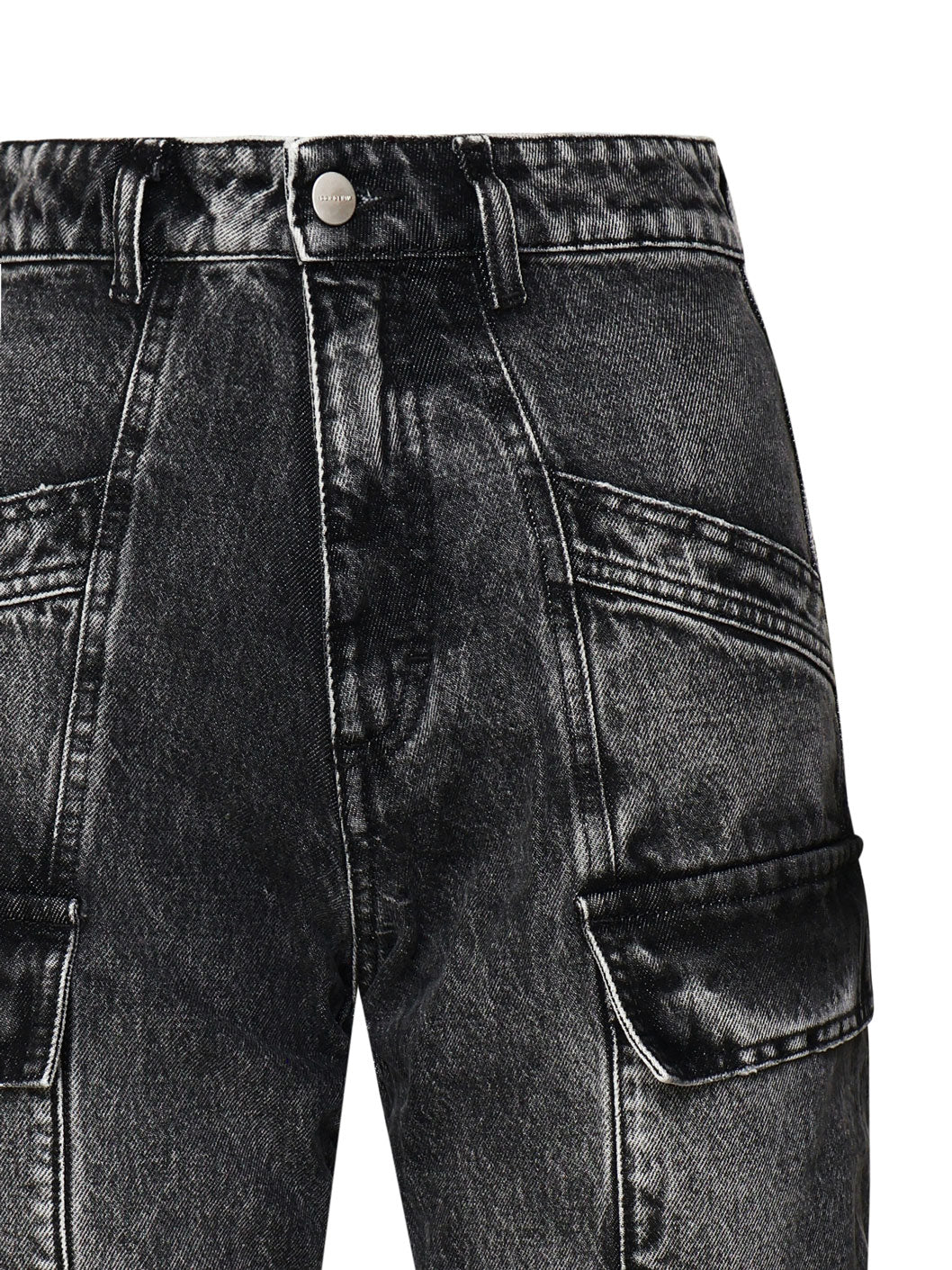 Jeans Bianca effetto aged slim fit con tasche cargo BIANCA 8019 ICON DENIM 