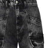 Jeans Bianca effetto aged slim fit con tasche cargo BIANCA 8019 ICON DENIM 