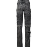 Jeans Bianca effetto aged slim fit con tasche cargo BIANCA 8019 ICON DENIM 