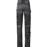 Jeans Bianca effetto aged slim fit con tasche cargo BIANCA 8019 ICON DENIM 