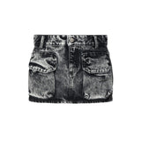 Minigonna effetto aged in denim di cotone GIO 8020 ICON DENIM 