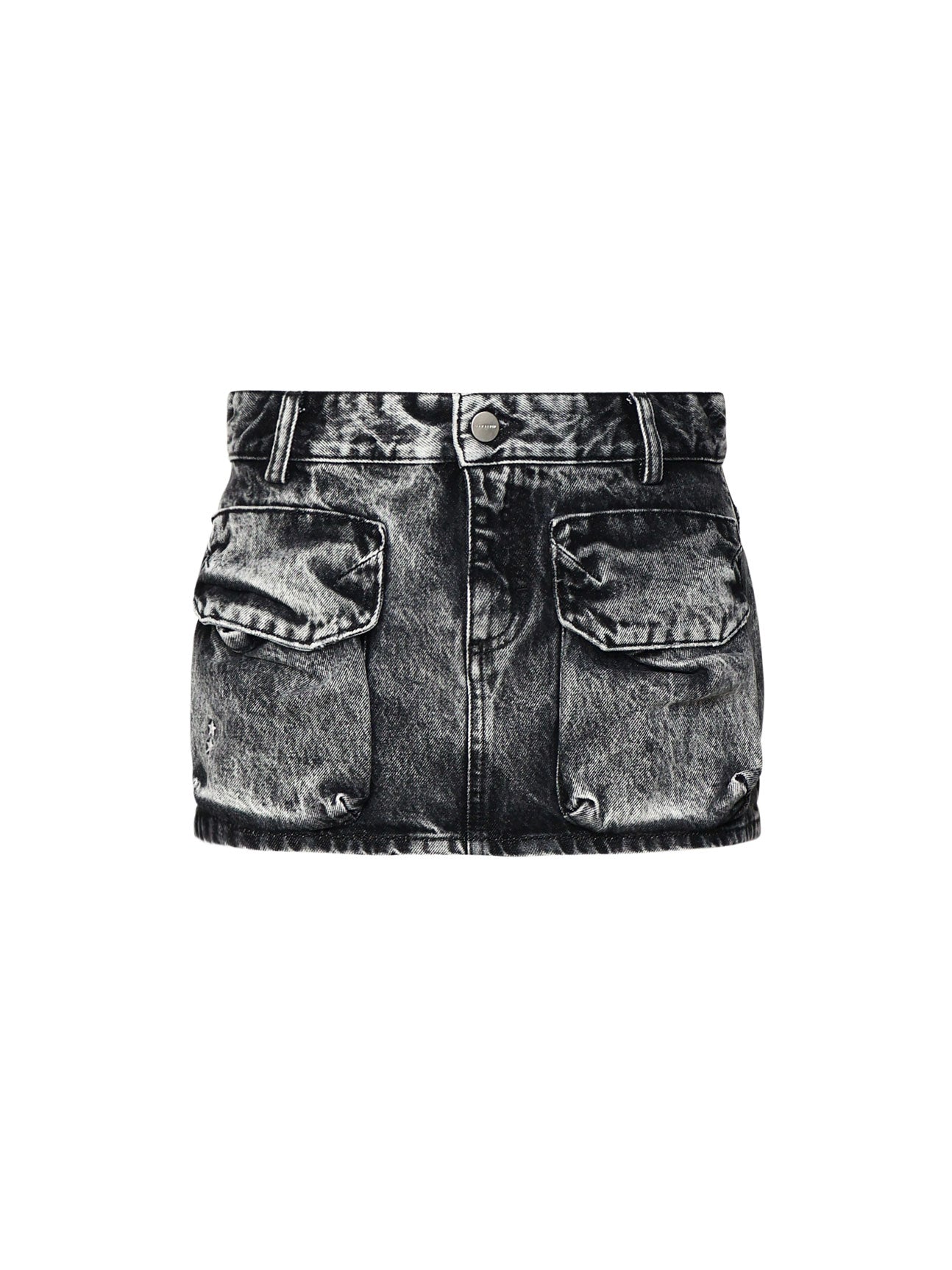 Minigonna effetto aged in denim di cotone GIO 8020 ICON DENIM 