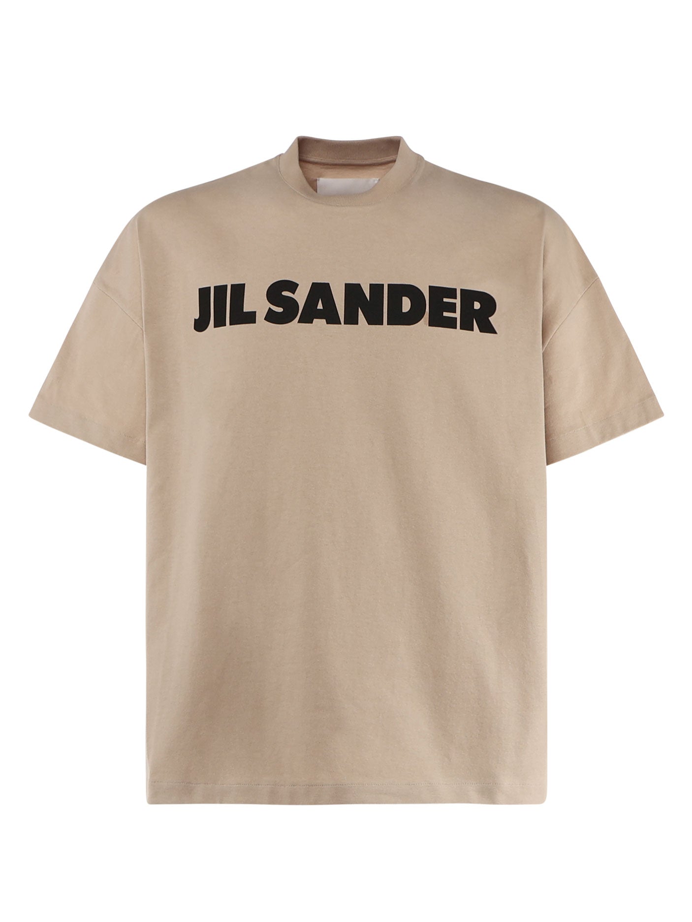T-shirt in jersey di cotone con logo stampato J21GC0001 J20215236 JIL SANDER 