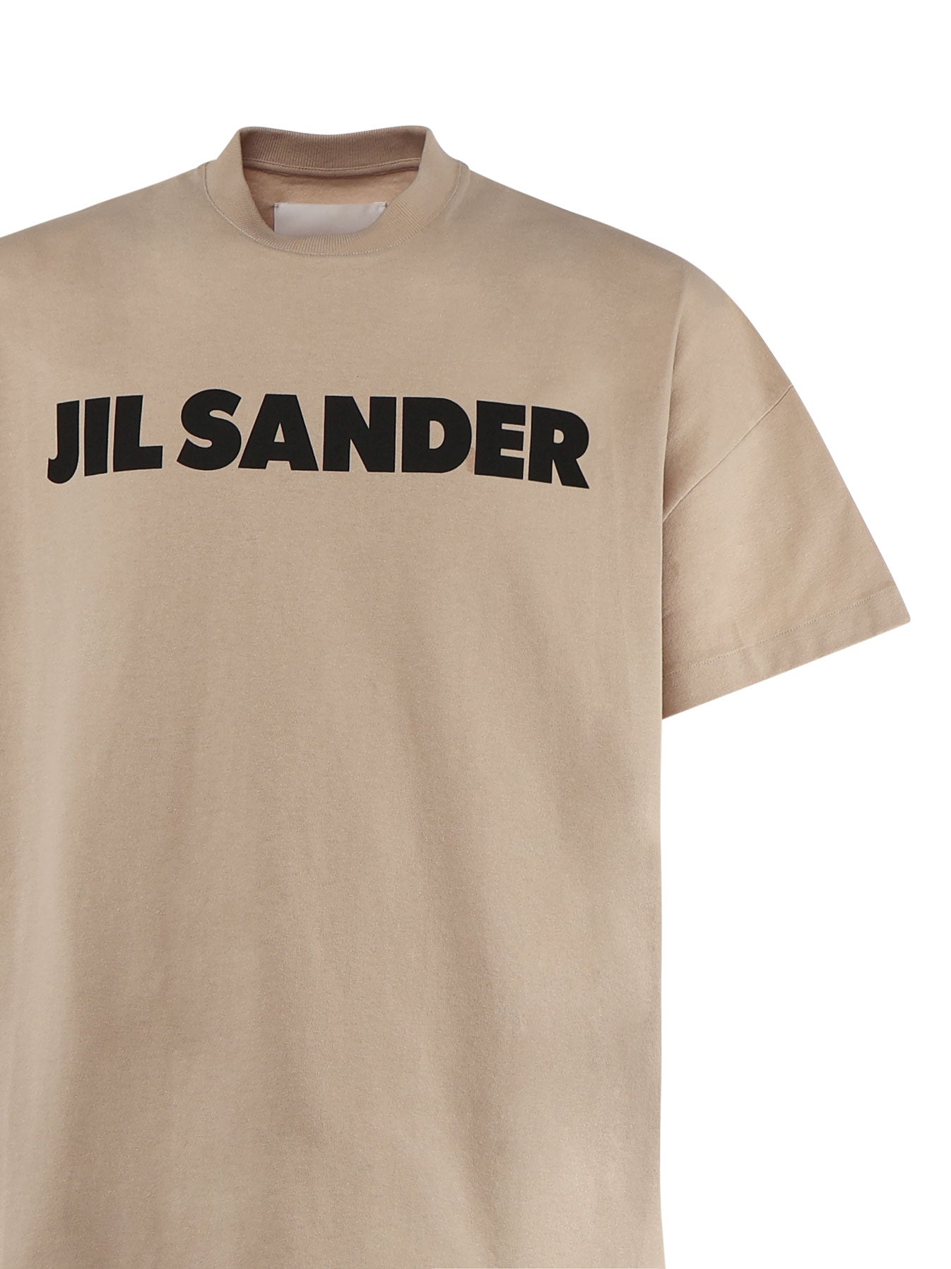 T-shirt in jersey di cotone con logo stampato J21GC0001 J20215236 JIL SANDER 