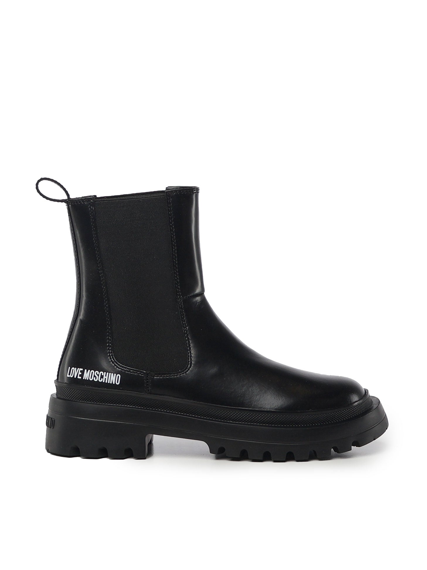 Stivaletti in vitello e lycra JA21035G0LJD0 000 LOVE MOSCHINO 