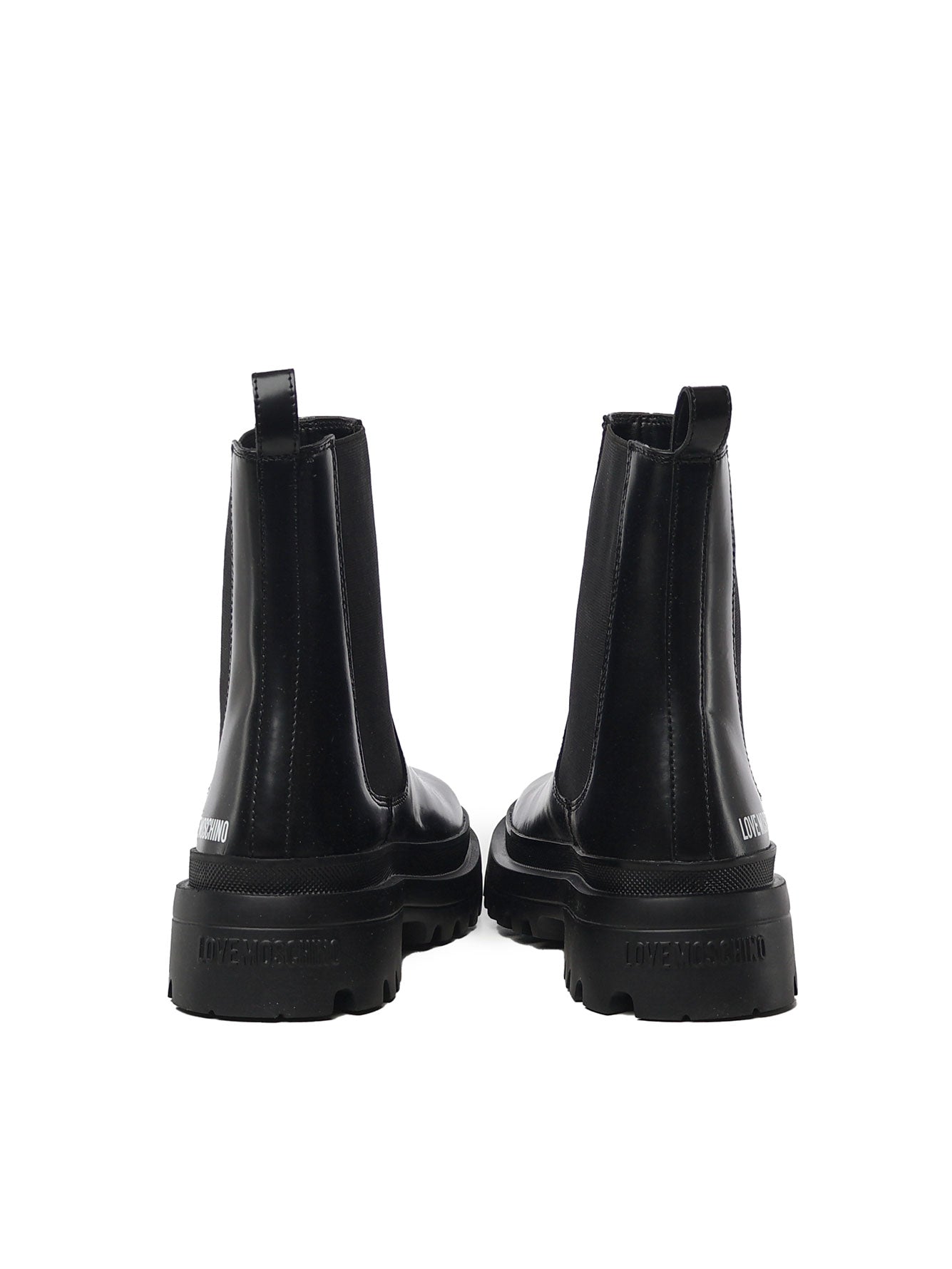 Stivaletti in vitello e lycra JA21035G0LJD0 000 LOVE MOSCHINO 