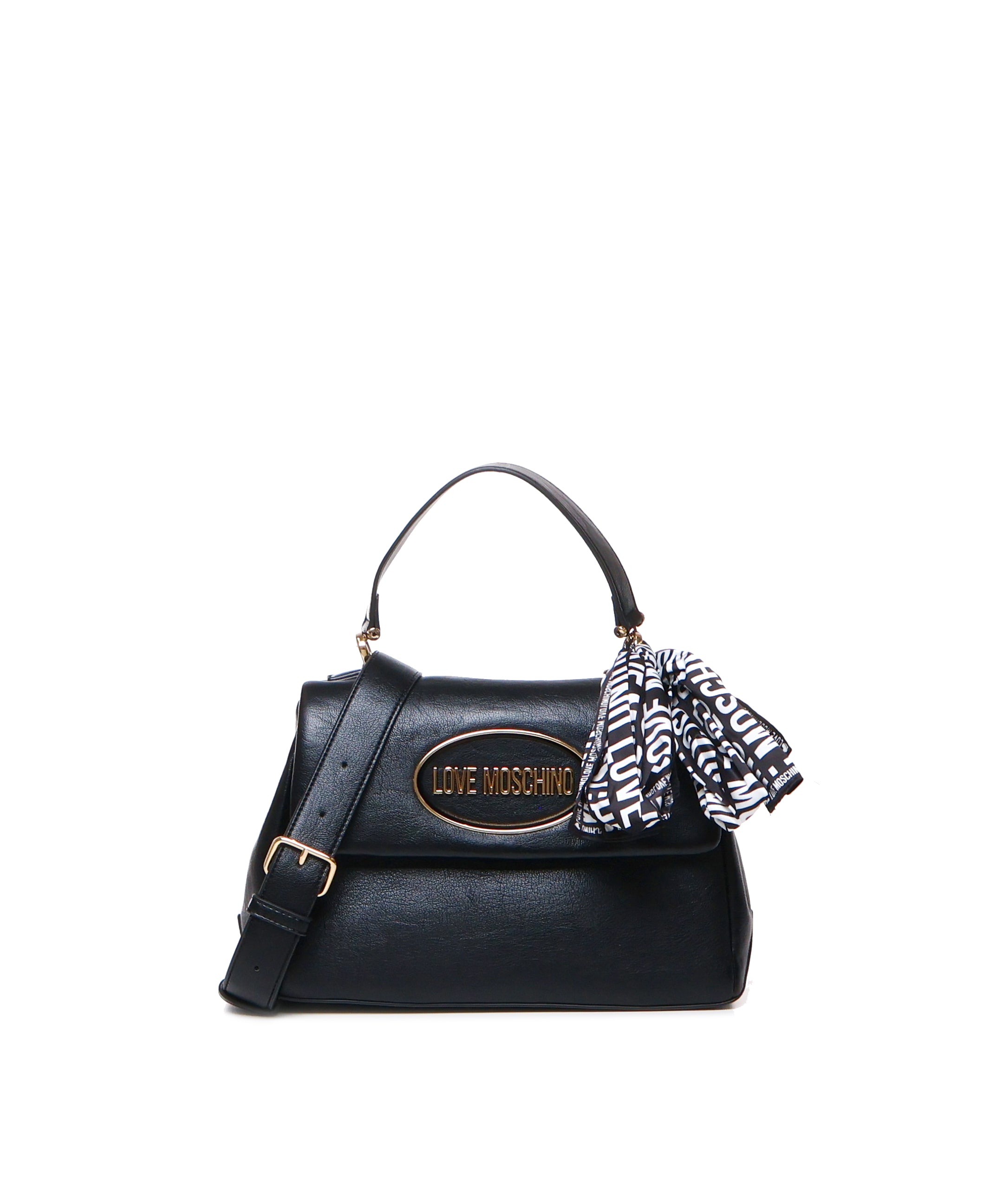 Borsa a mano con logo frontale JC4033PP1LLE1 00A LOVE MOSCHINO 