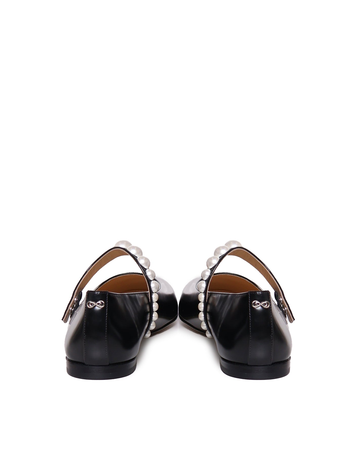 Ballerine in pelle lucida con perle S0737 010SPAB02 MACH & MACH 