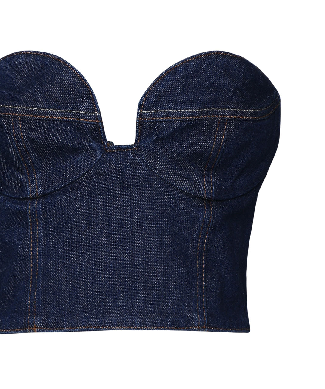 Top a cuore in denim 104722000 NAVY MAGDA BUTRYM 
