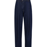 Pantaloni in denim di cotone 130720440 NAVY MAGDA BUTRYM 
