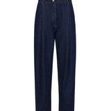 Pantaloni in denim di cotone 130720440 NAVY MAGDA BUTRYM 