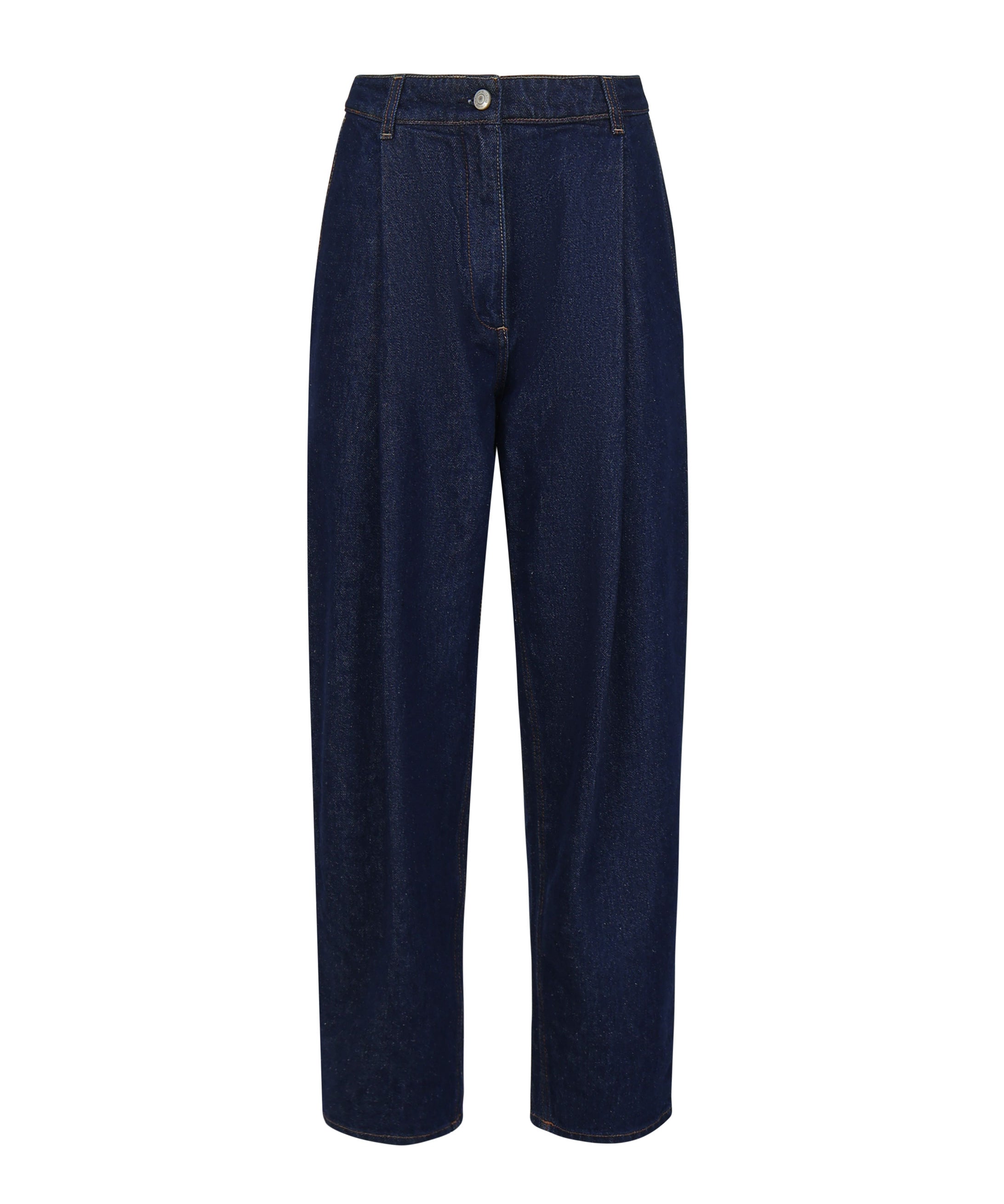 Pantaloni in denim di cotone 130720440 NAVY MAGDA BUTRYM 