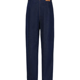 Pantaloni in denim di cotone 130720440 NAVY MAGDA BUTRYM 