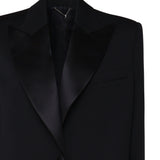 Blazer con rever in satin 1457208001 BLACK MAGDA BUTRYM 