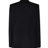 Blazer con rever in satin 1457208001 BLACK MAGDA BUTRYM 