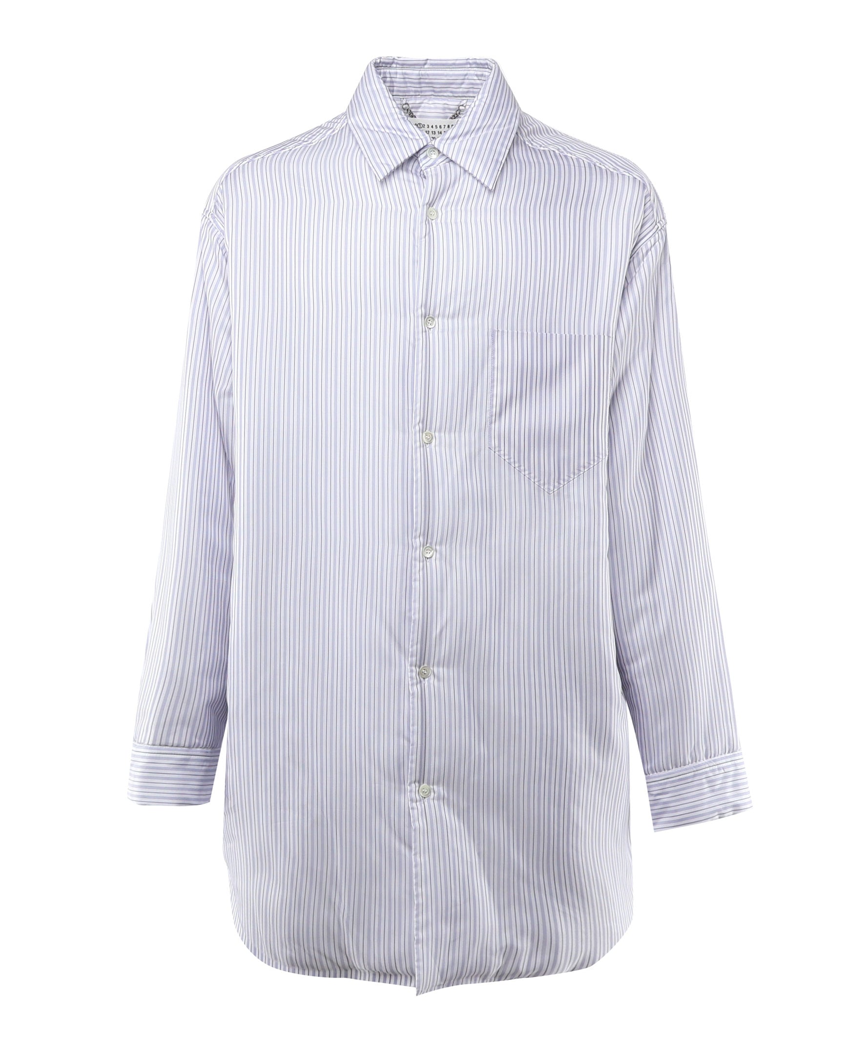 Camicia in cupro a righe S50DT0040 M35204001F MAISON MARGIELA 