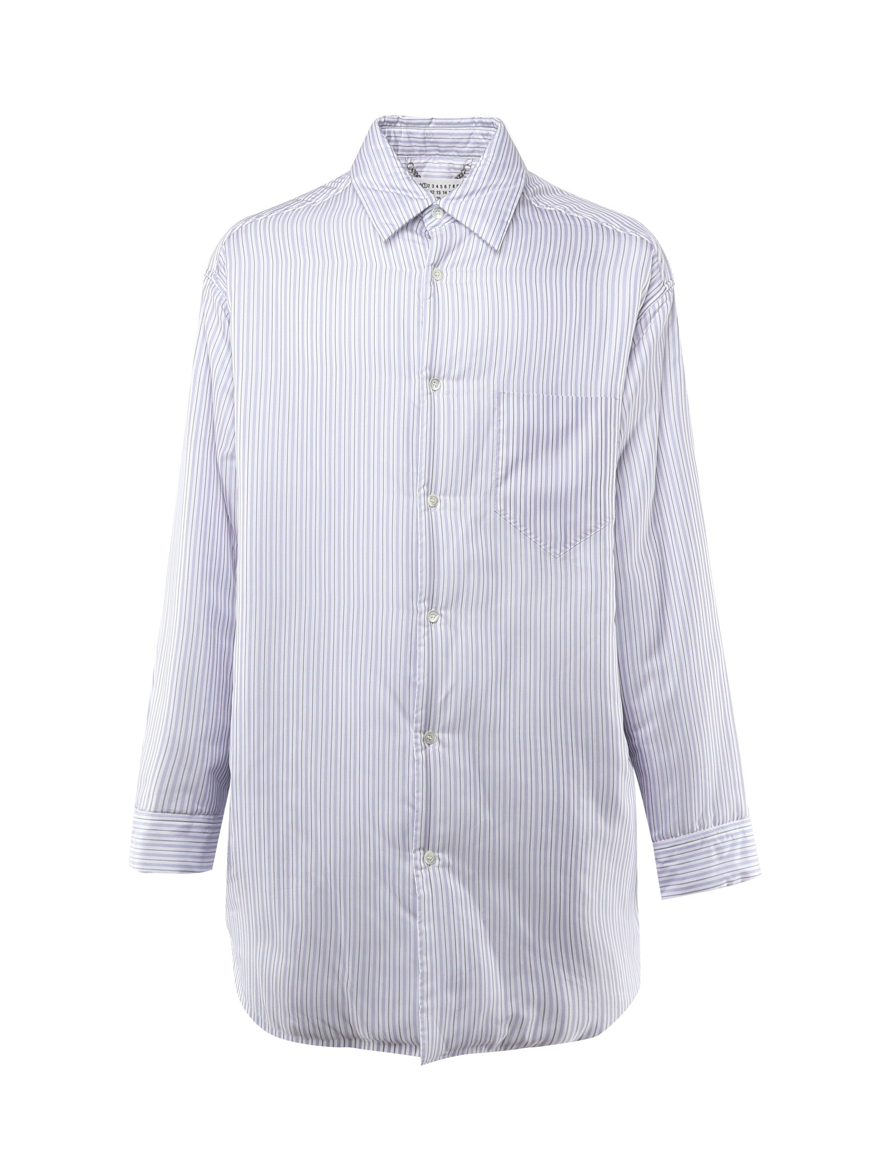 Camicia in cupro a righe S50DT0040 M35204001F MAISON MARGIELA 