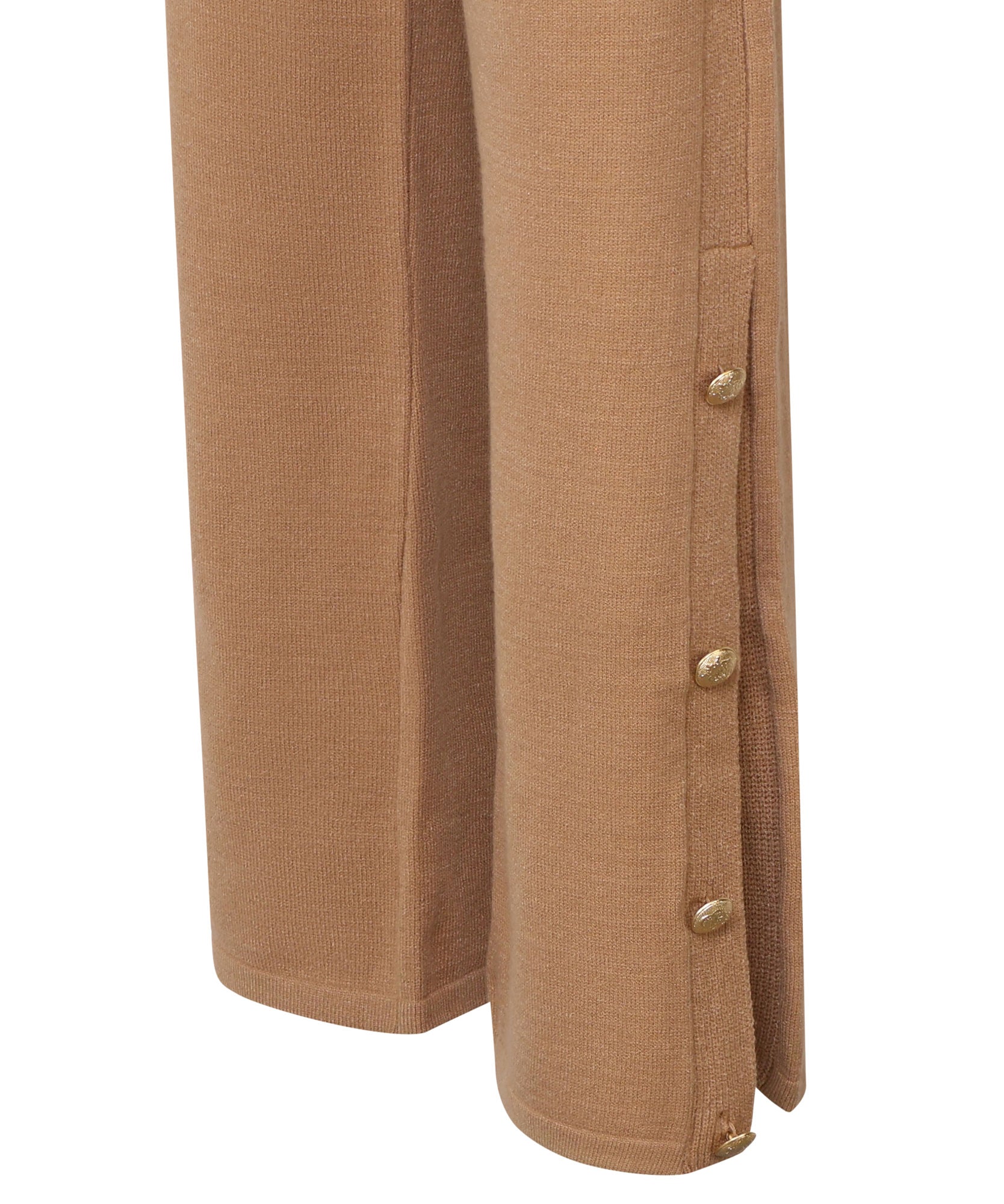 Pantaloni in maglia con bottoni decorativi in oro MMDMA4060 CAMMELLO MARIUCCIA Milano 