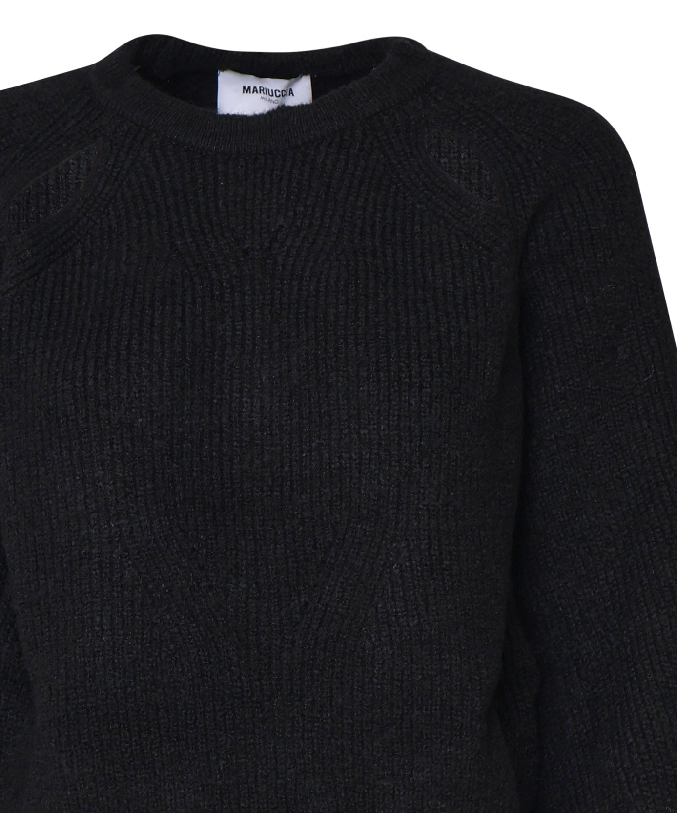 Maglioncino a costine MMDMA4084 NERO MARIUCCIA Milano 