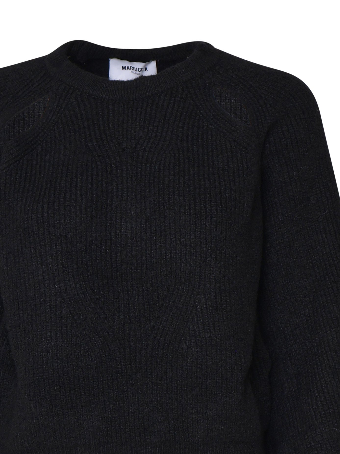 Maglioncino a costine MMDMA4084 NERO MARIUCCIA Milano 